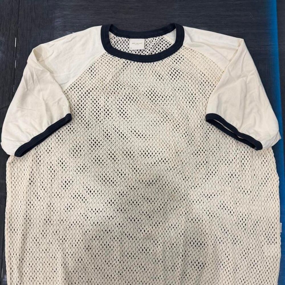 Aime-leon-dore Men's Cream and White T-shirt